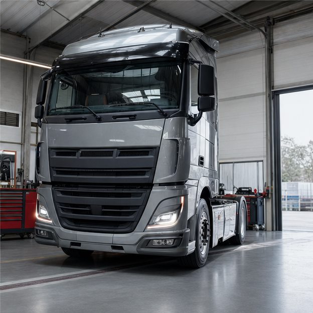 Ergebnis der Sicherheitsprüfung bei Fix & Flott Geprüfter Lkw nach abgeschlossener Sicherheitsprüfung