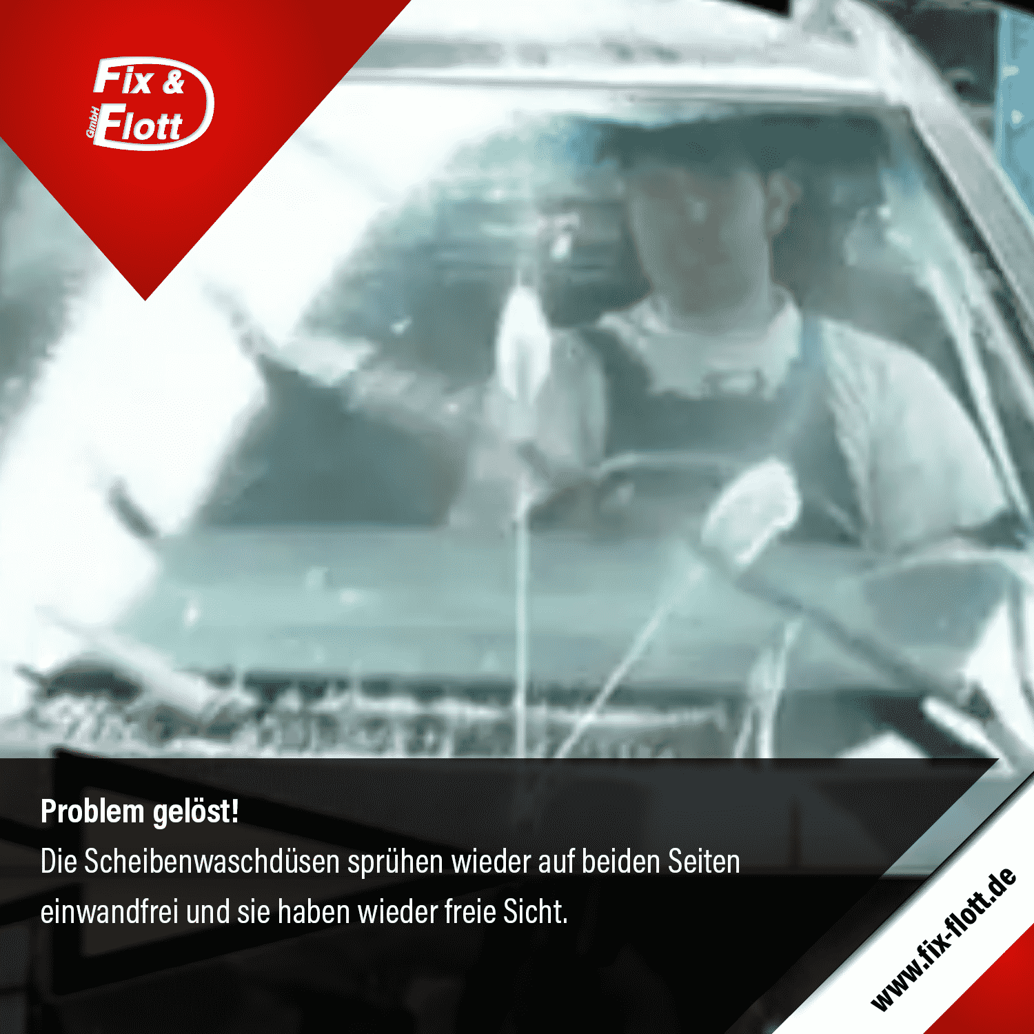 Scheibenwaschduese verstopft - Tipps & Tricks - Kfz-Meister-Werkstatt der Firma Fix & Flott GmbH